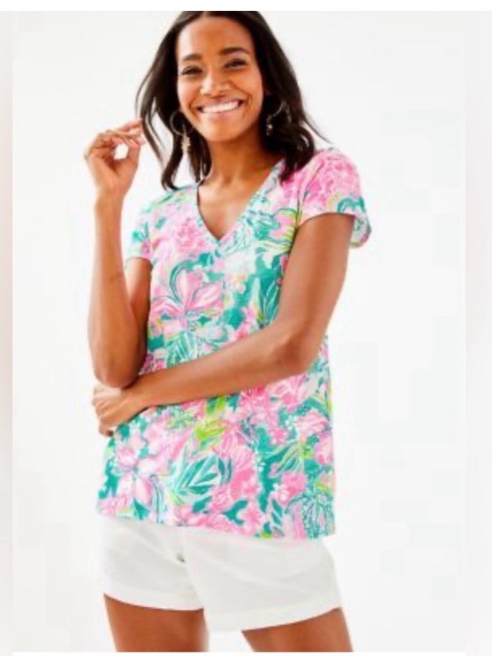 Lilly Pulitzer Etta V- Neck Top